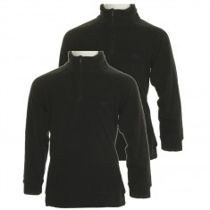 4F Microtherm Fleecepullover, 2er-Pack, Junior, schwarz