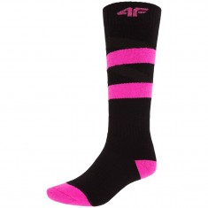 4F Skisocken, Damen, schwarz