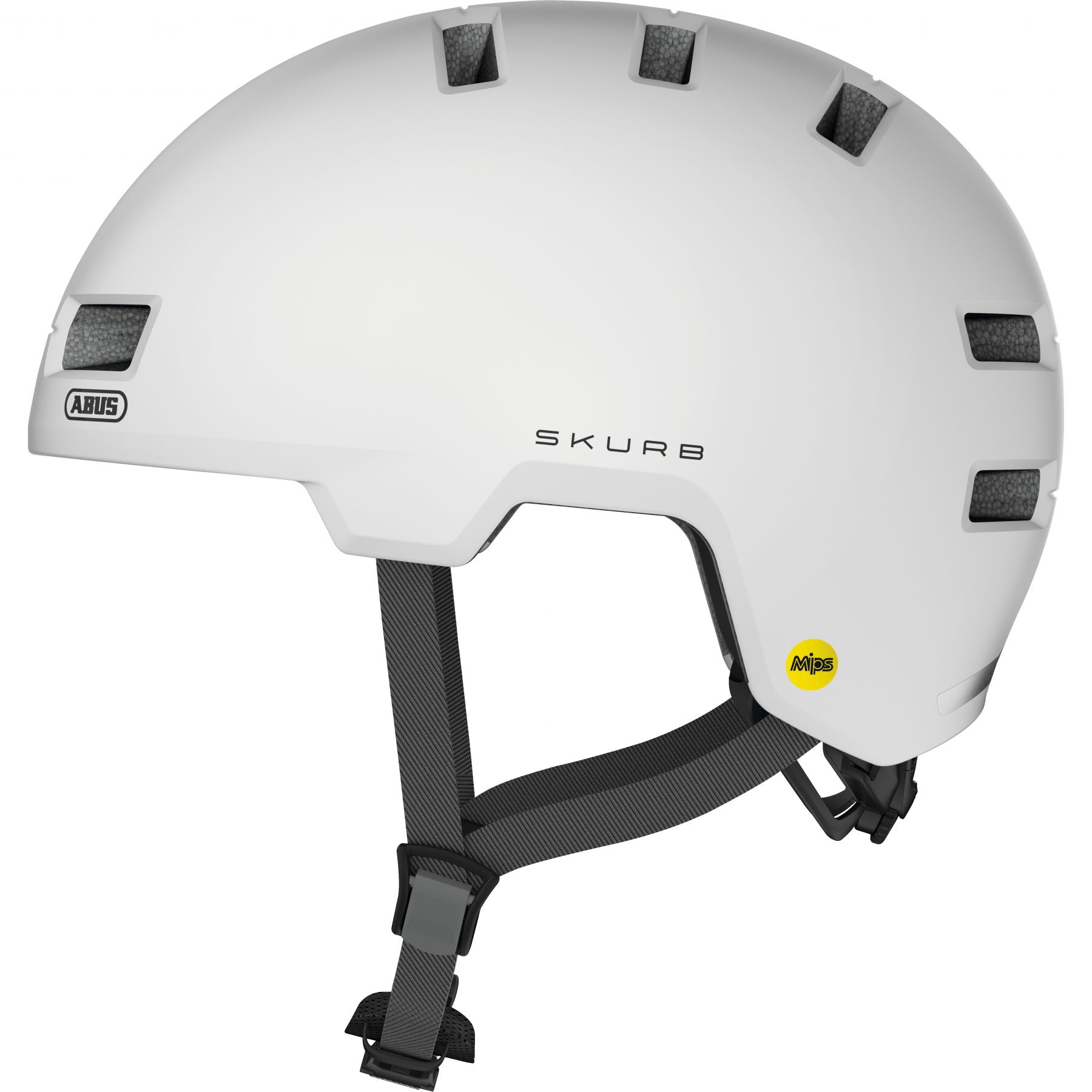 Abus Skurb MIPS, Fahrradhelm, weiß