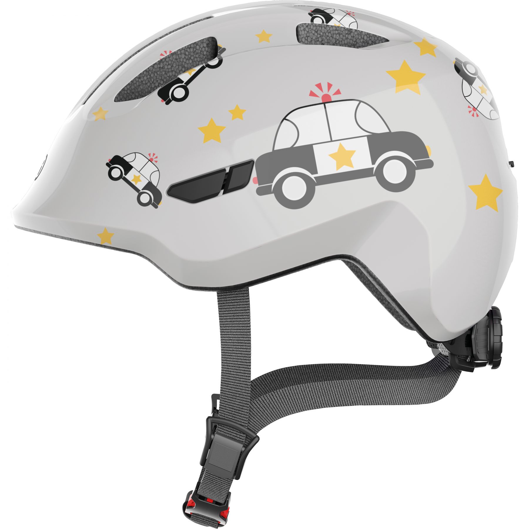 Abus Smiley 3.0, Fahrradhelm, Junior, grey police