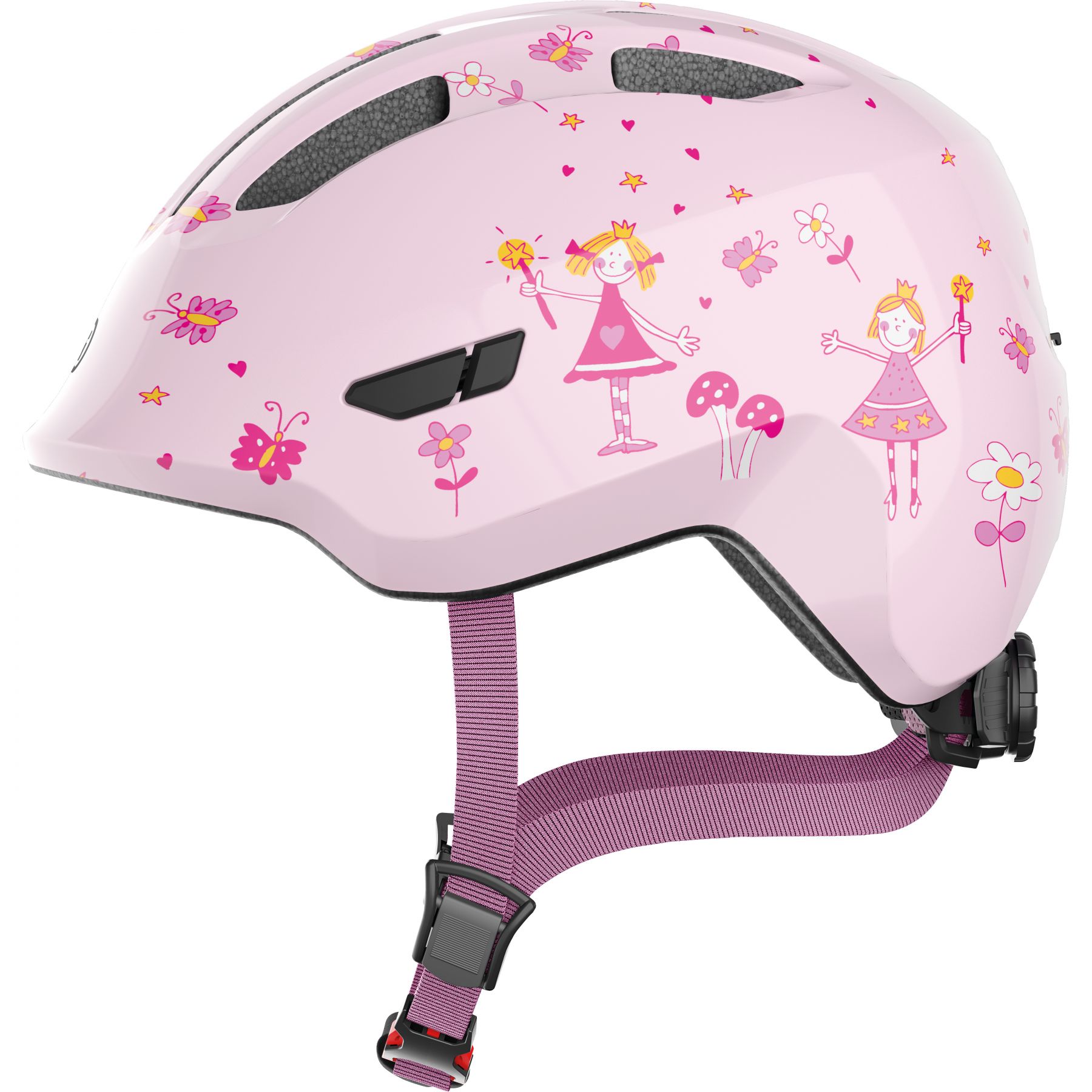 Abus Smiley 3.0, Fahrradhelm, Junior, rose princess