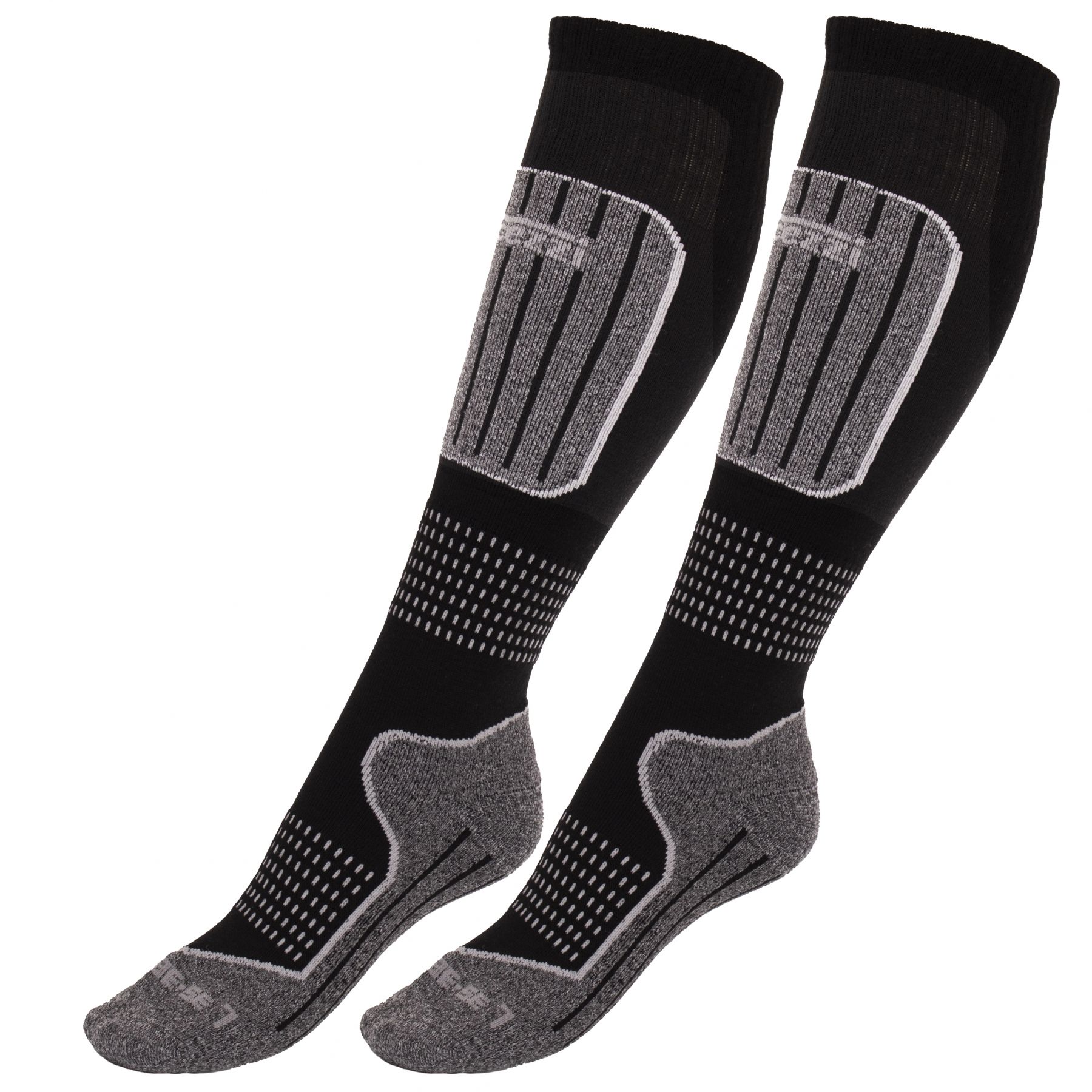 Accezzi Merino 20 Skisocken, 2 paar, Junior, schwarz