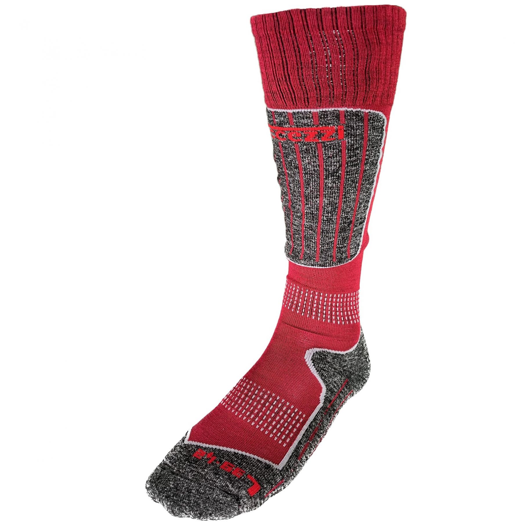 Accezzi Merino 20, Skisocken, 3 Paar, rot