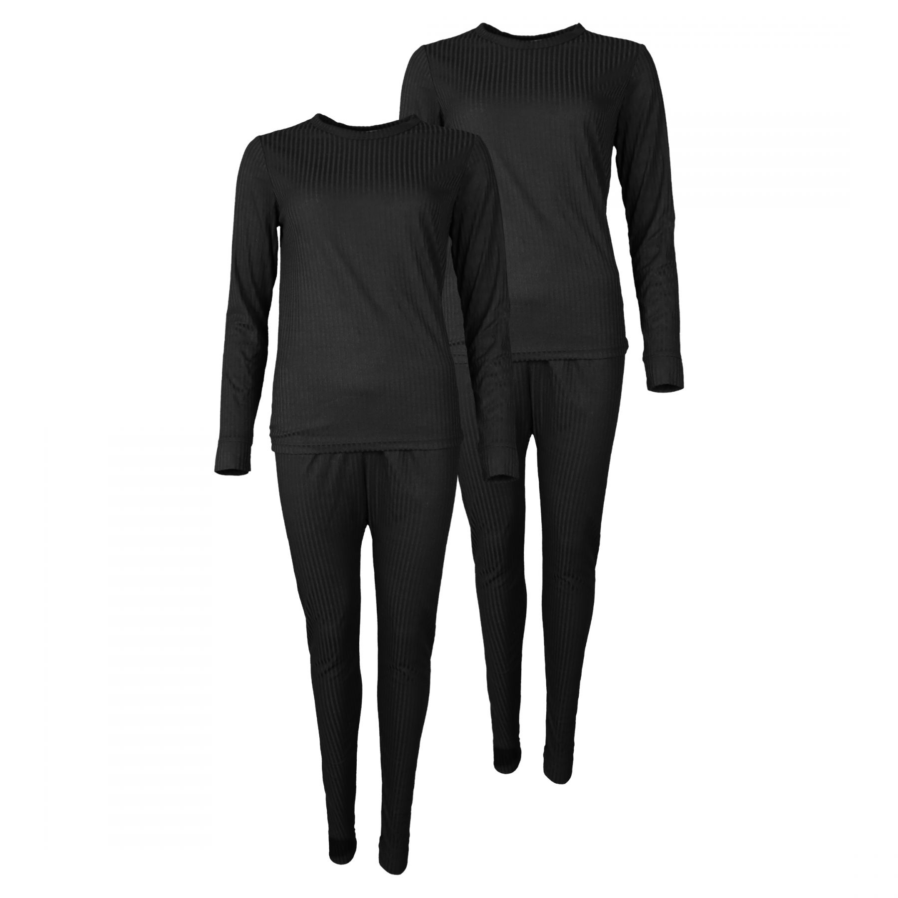 Accezzi Skiunterwäsche, Damen, schwarz, 2 Sets