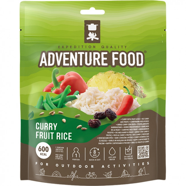 Adventure Food Curry Fruta Arroz, comida liofilizada