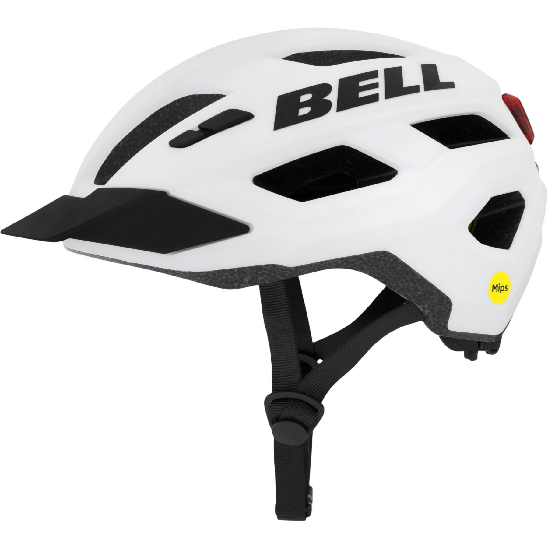 Bell Kick LED Mips, Fahrradhelm, weiß