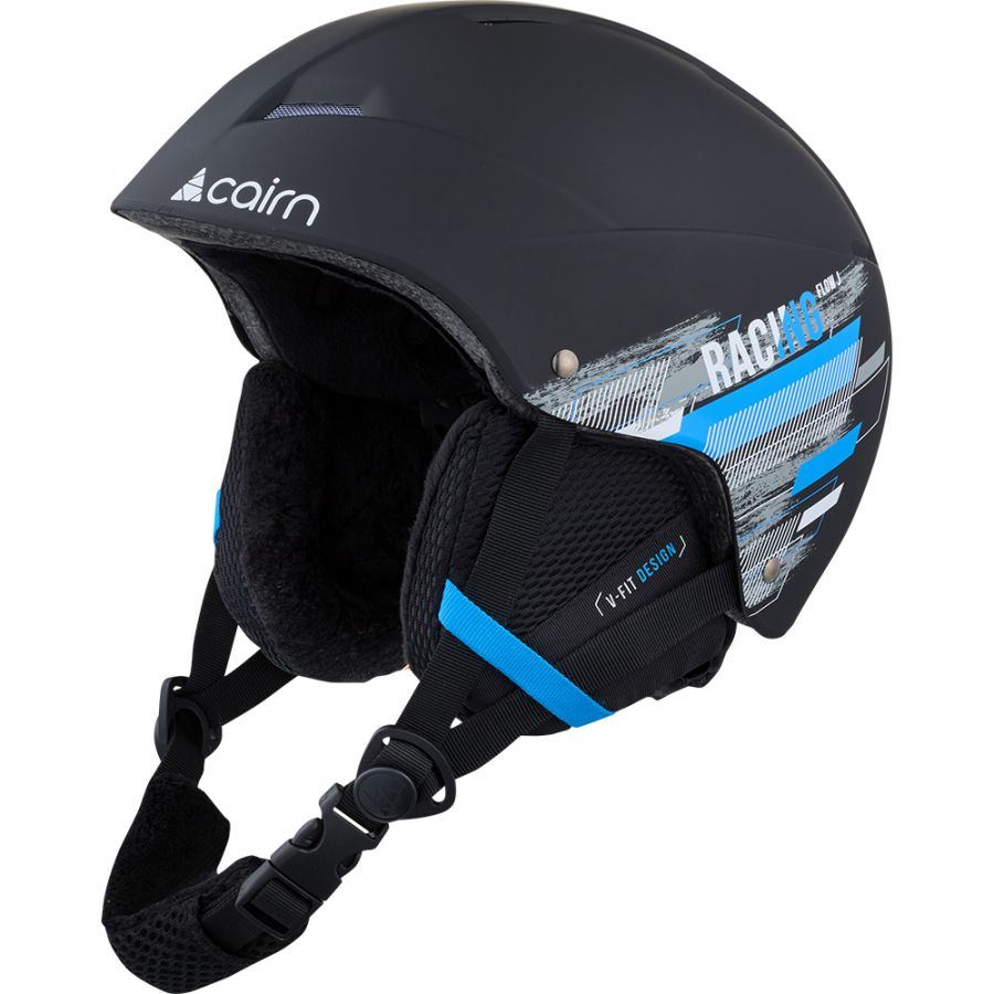 Cairn Flow J, Skihelm, Junior, Mat Black Racing