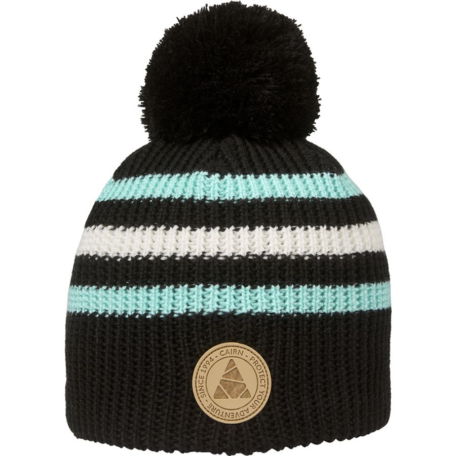 Cairn Mona Mütze, Junior, schwarz/blau