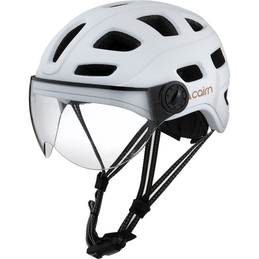 Cairn Quartz Visor, Fahrradhelm, weiß