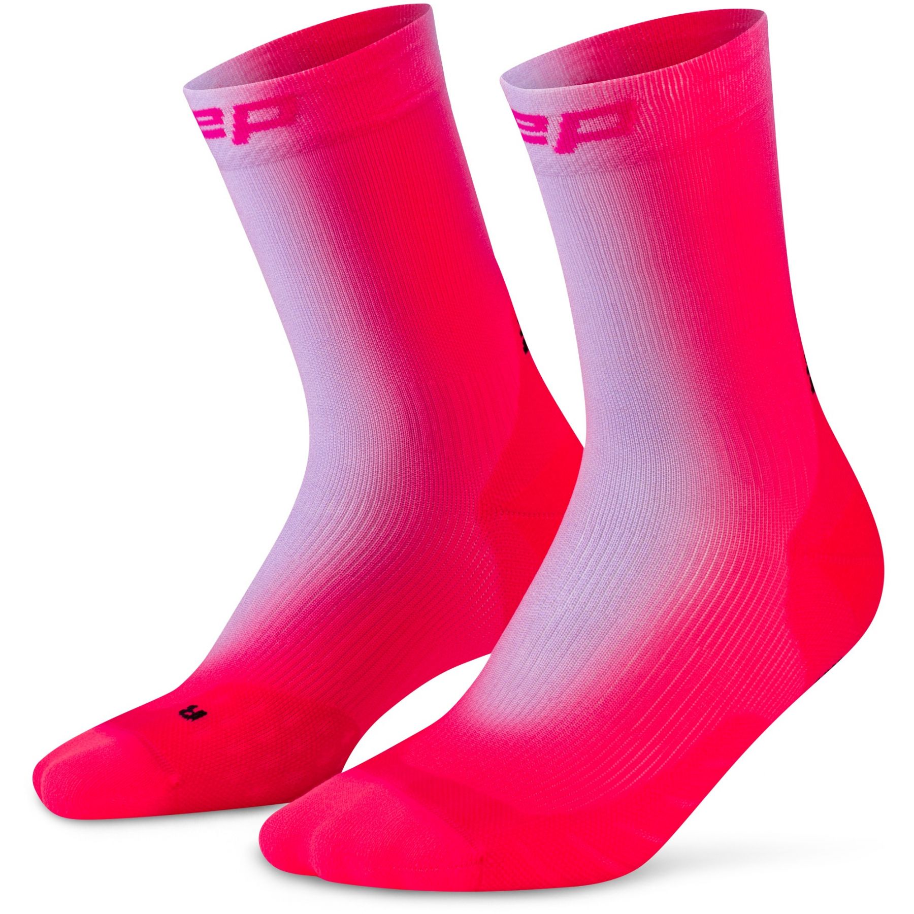 CEP Core Run EDT. GRADIENT Socks Mid Cut 5.0, Laufstrümpfe, Damen, lila/pink