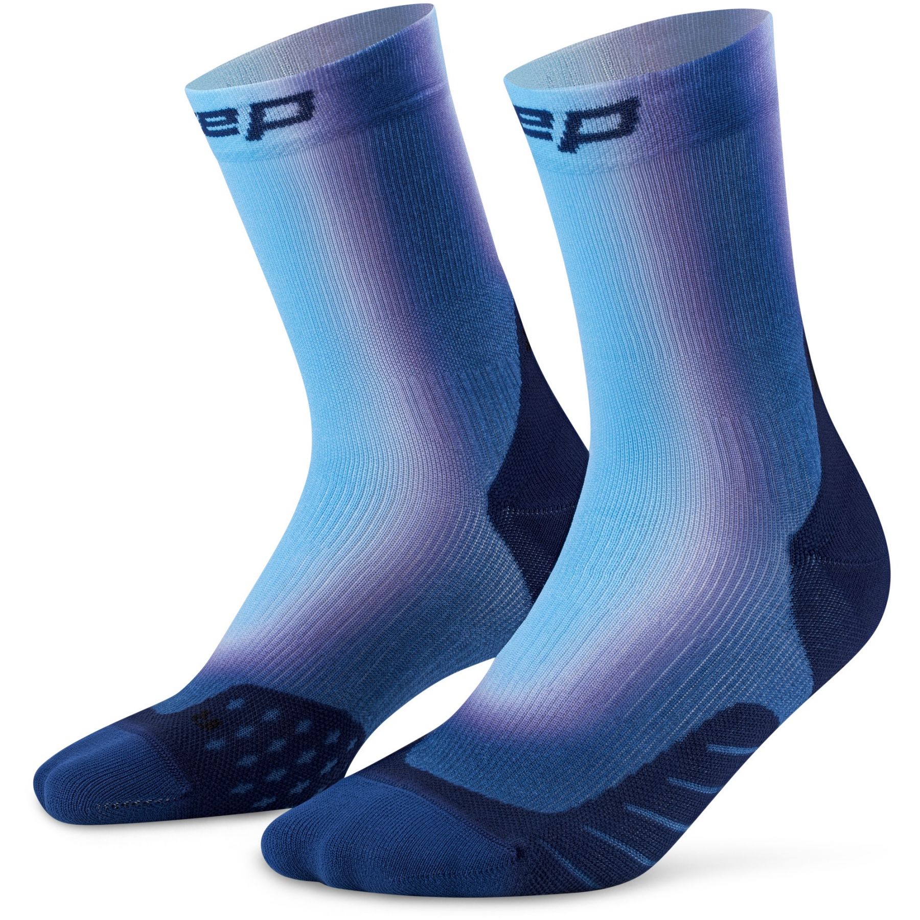 CEP Core Run EDT. GRADIENT Socks Mid Cut 5.0, Laufstrümpfe, Herren, blau