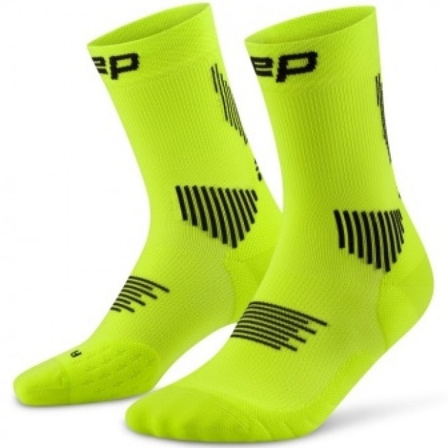 CEP Core Run Socks Mid Cut 5.0, Laufsocken, Herren, lime