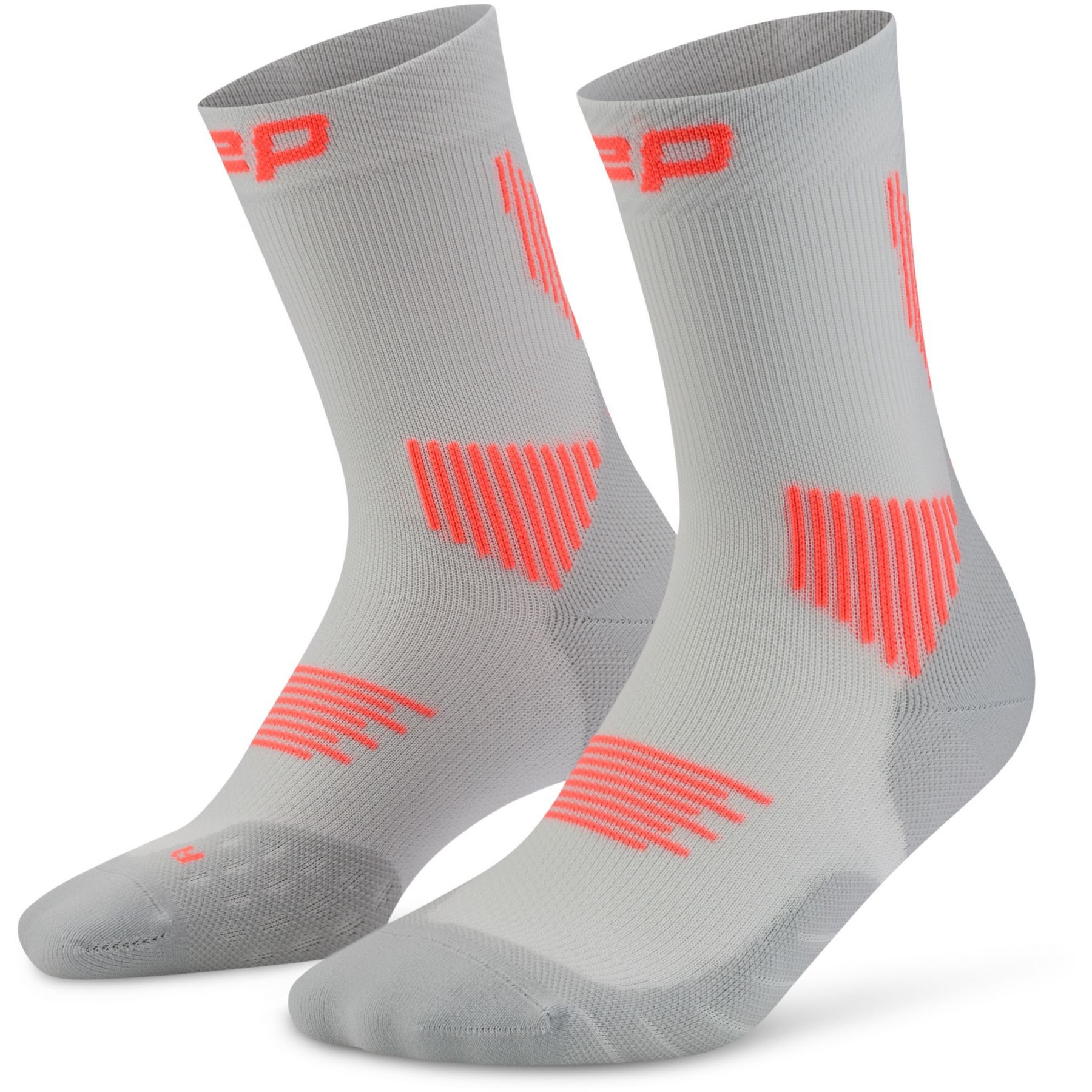 CEP Core Run Socks Mid Cut 5.0, Laufstrümpfe, Herren, grau