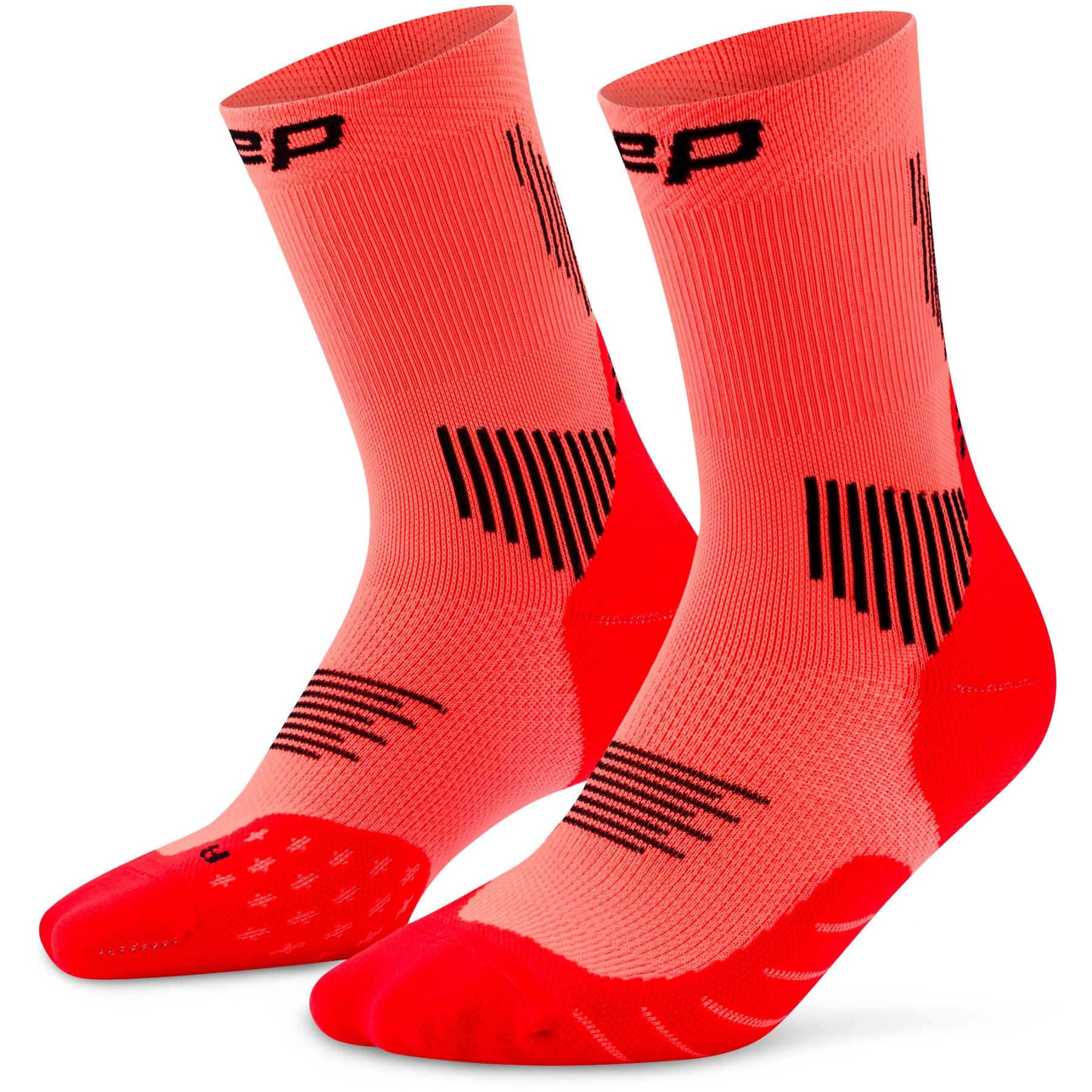 CEP Core Run Socks Mid Cut 5.0, Laufstrümpfe, Herren, neon