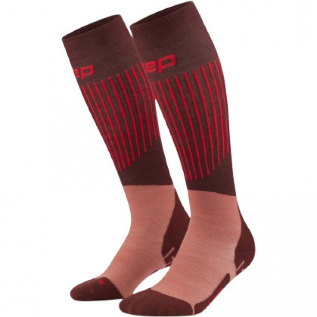 CEP Ski Ultralight Socks Tall 3.0, Skisocken, Damen, braun