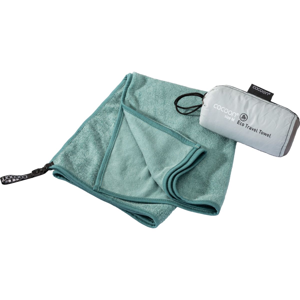 Cocoon Eco Travel Towel, toalla, verde nilo
