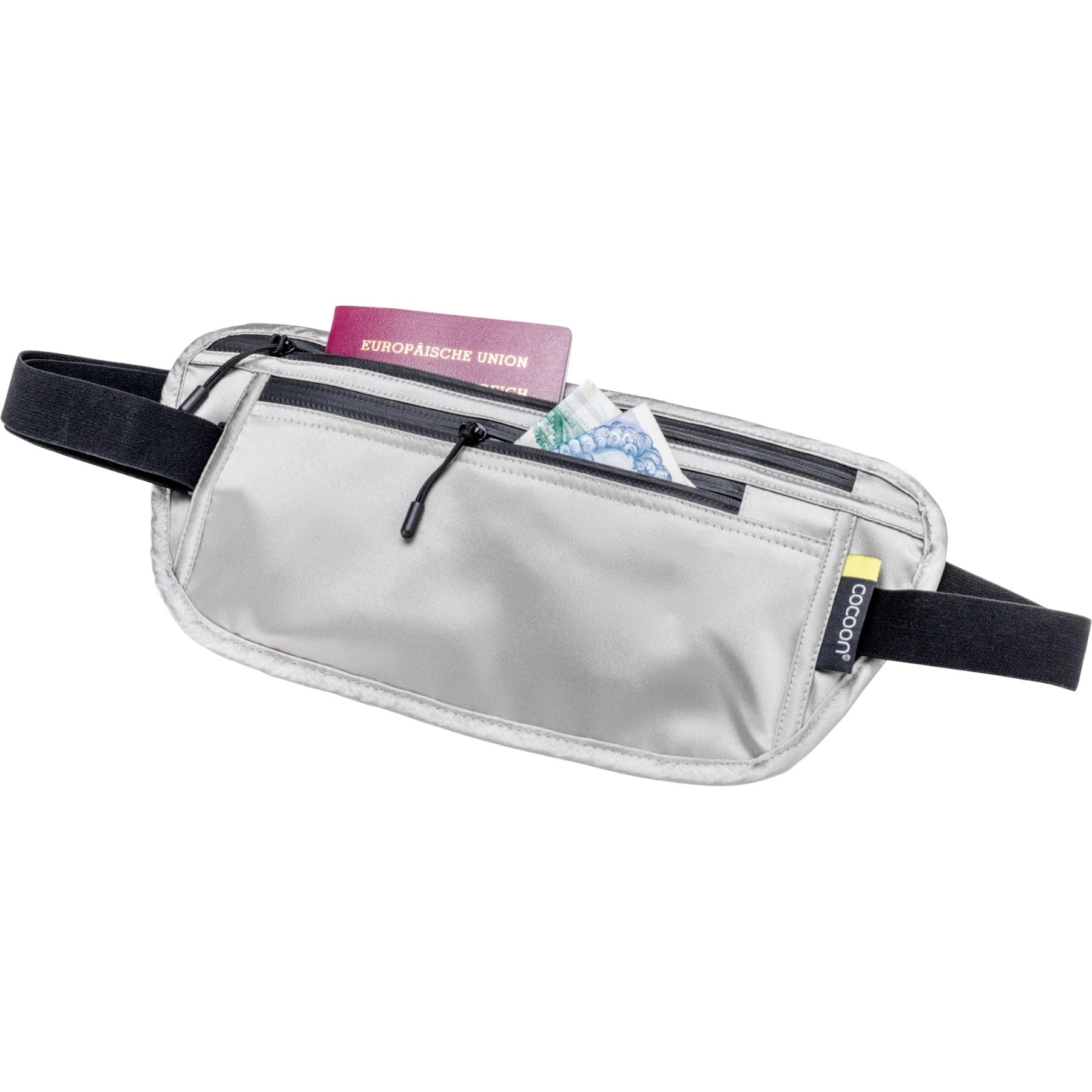 Cocoon Secret Waist Wallet / Silk, Geldbörse, sandgrau