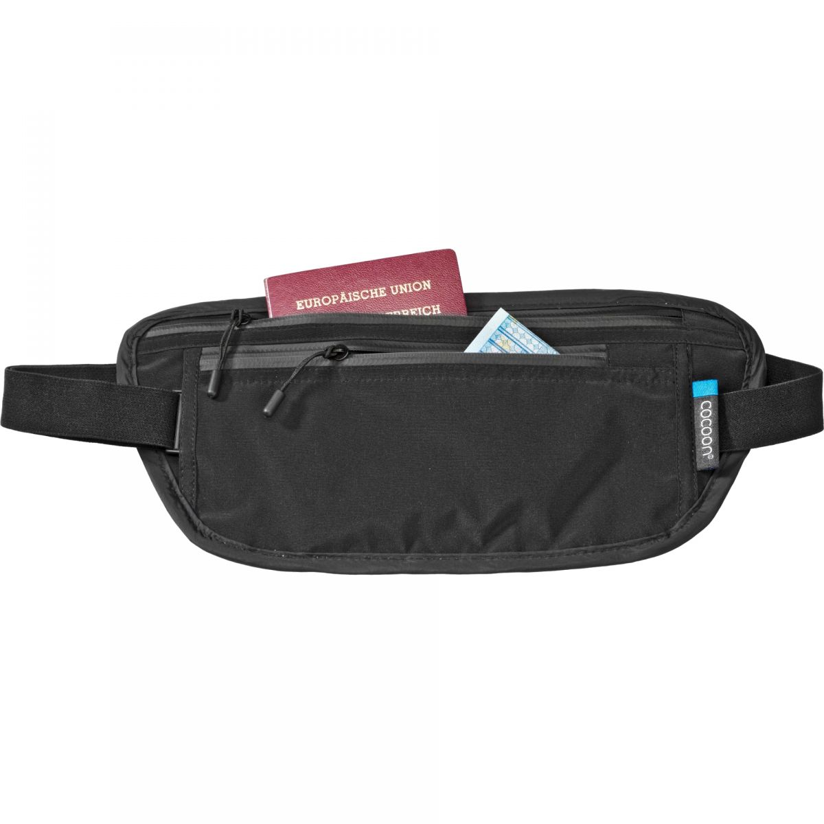 Secret Waist Wallet Bauchtasche (Schwarz One Size) Mäntel