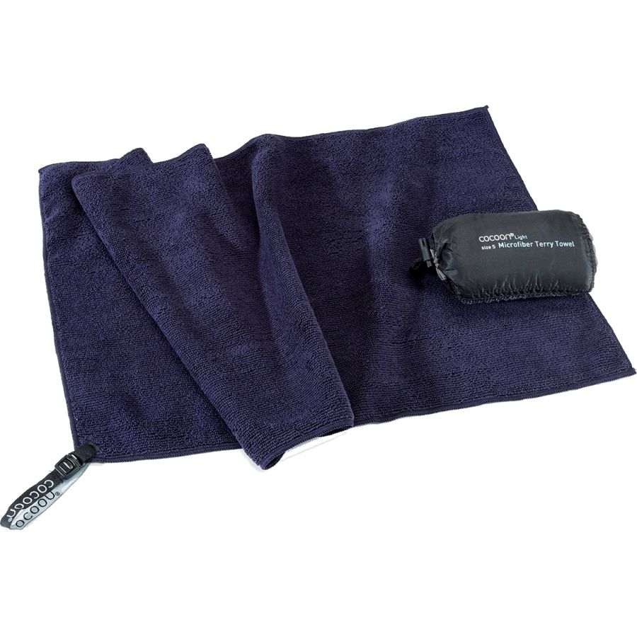 Cocoon Terry Towel Light, Mikrofaser Handtuch, hellblau