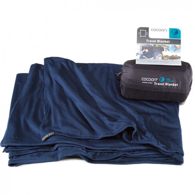Cocoon Travel Blanket, Rejsetæppe, marineblau