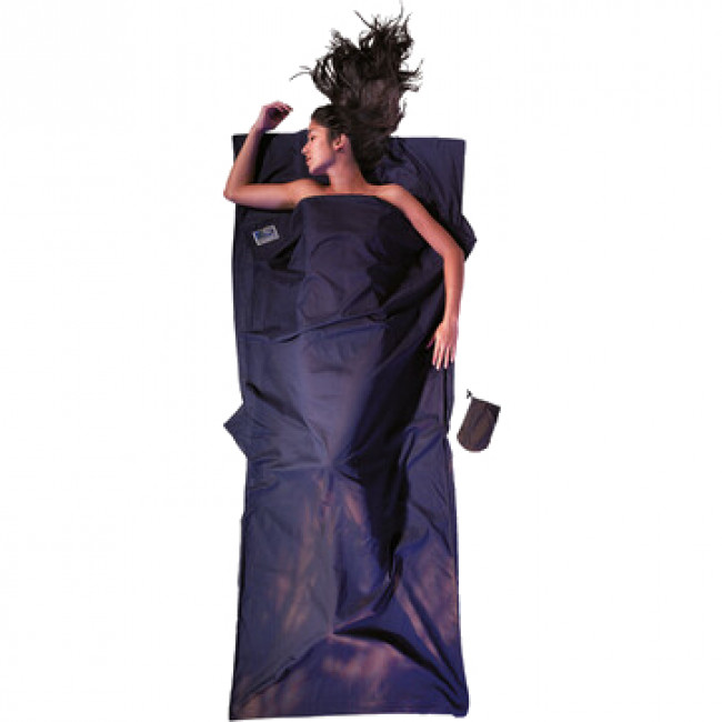 Cocoon Ds - Cocoon Leicht-Reiseschlafsack Rechteck 220 x 90 cm ägypt Baumwolle tuareg (ECT24)