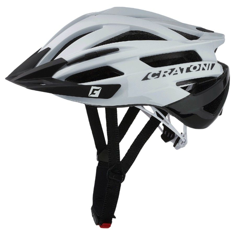 Cratoni Agravic, Fahrradhelm, weiß/schwarz