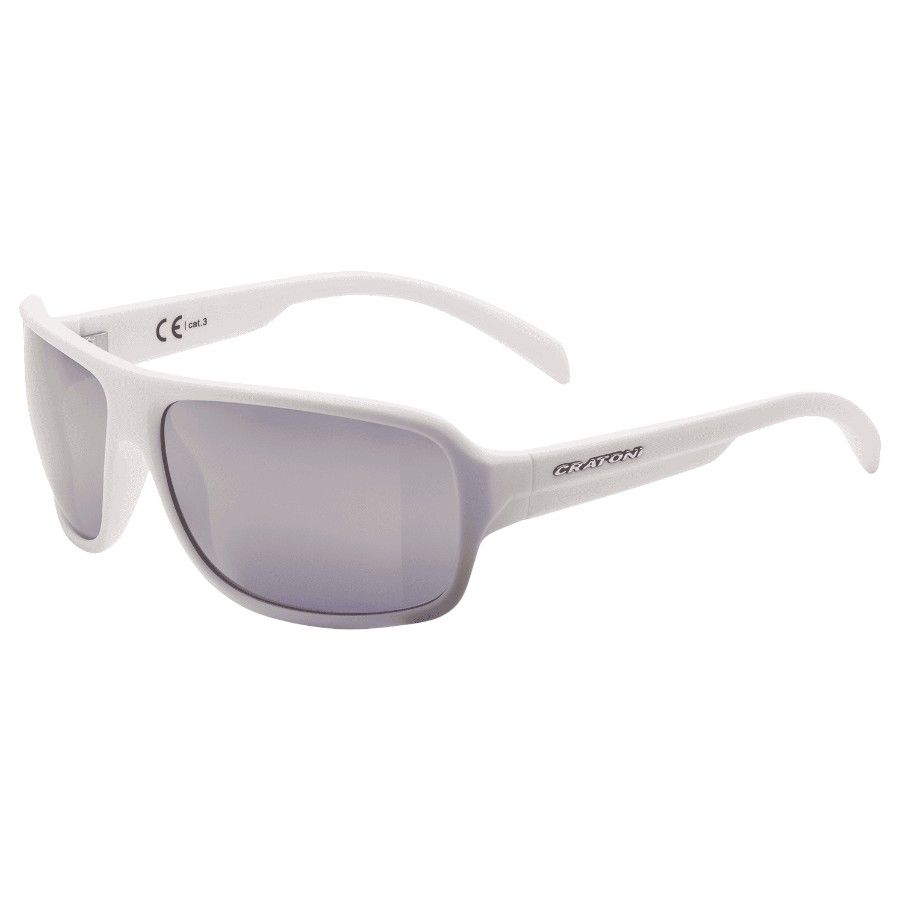 Cratoni C-Ice Color+ Lifestyle Grau-Blau W/ Goldspiegel, Sonnenbrille, weiß