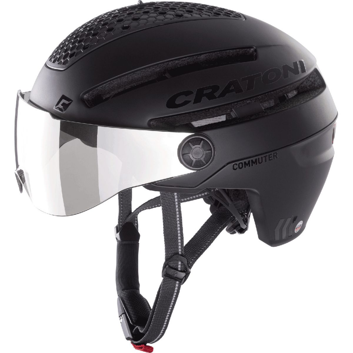 Cratoni Commuter, Fahrradhelm, schwarz
