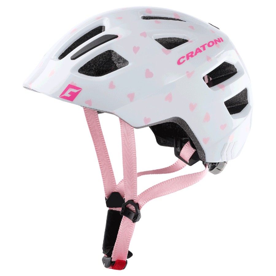 Cratoni Maxster Fahrradhelm Herz/Rosa Glänzend XS/S