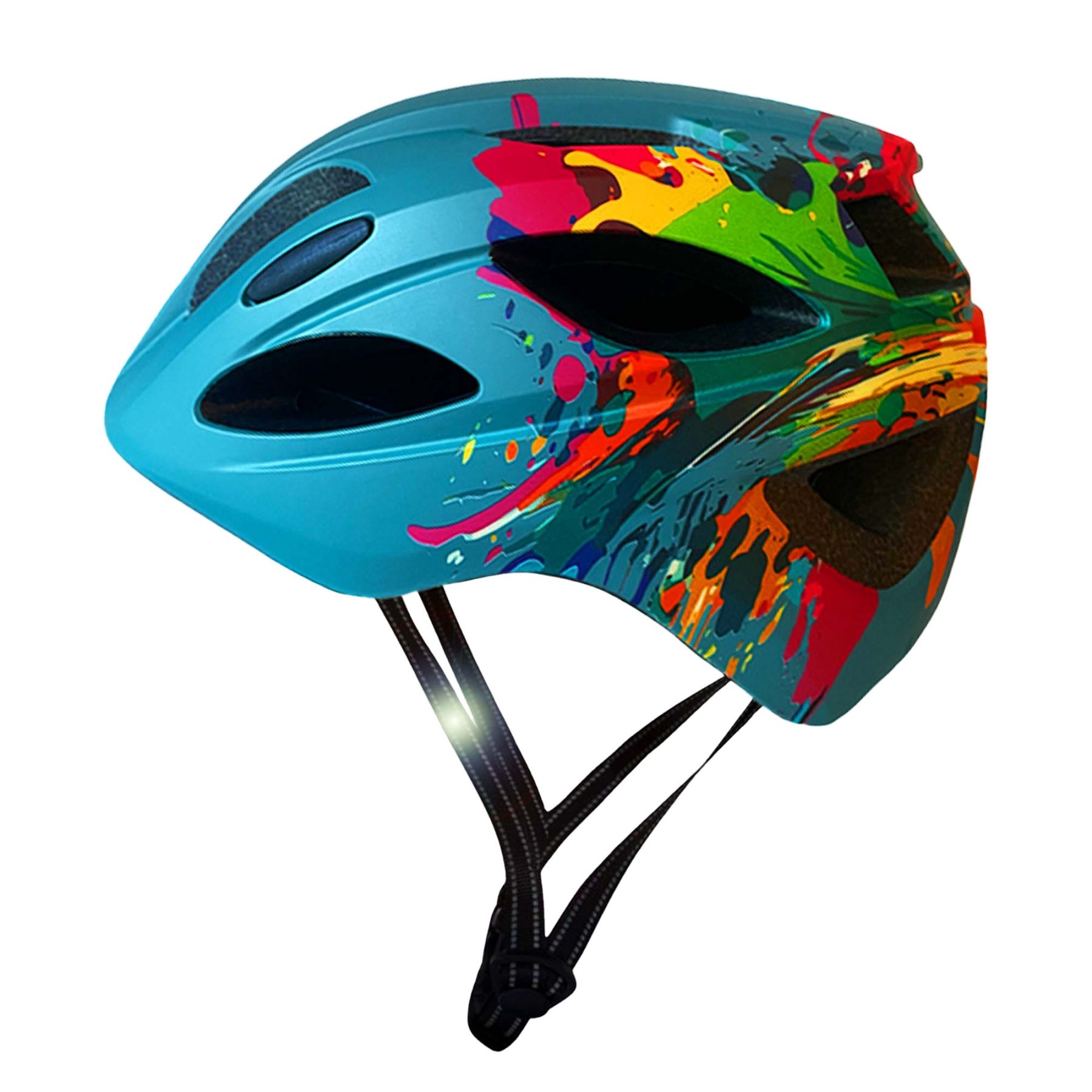 Crazy Safety Cool Splash, Fahrradhelm, Junior, blau