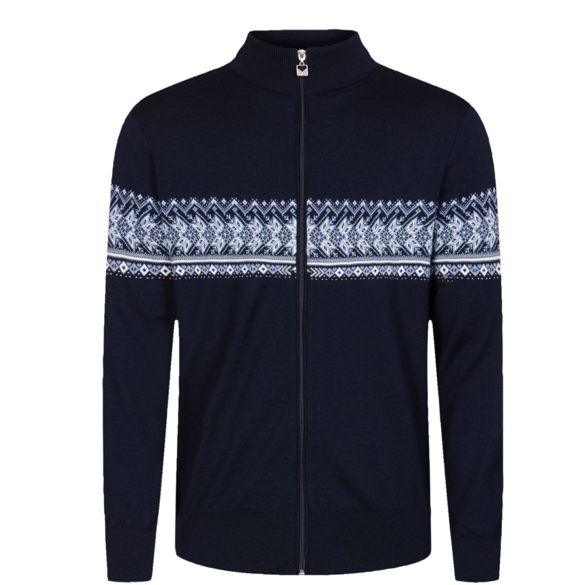Strickjacke mit Stehkragen und Reißverschluss