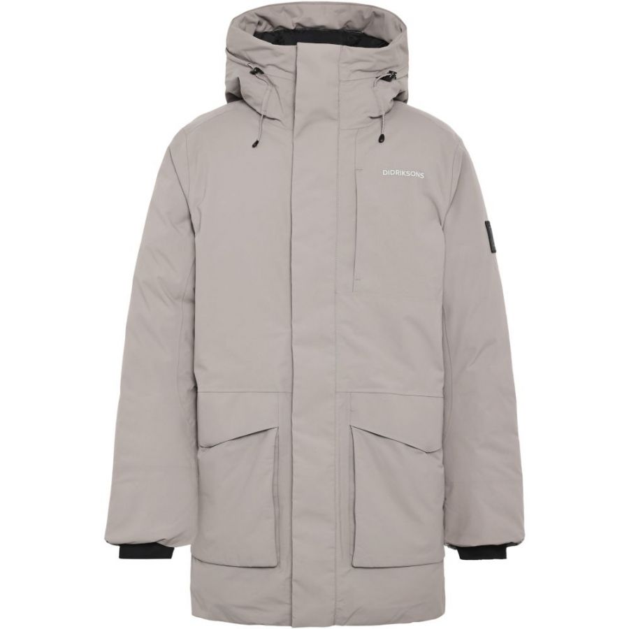 Didriksons Akilles 2 - Herren Parka, Größe:S, Farbe:ash brown