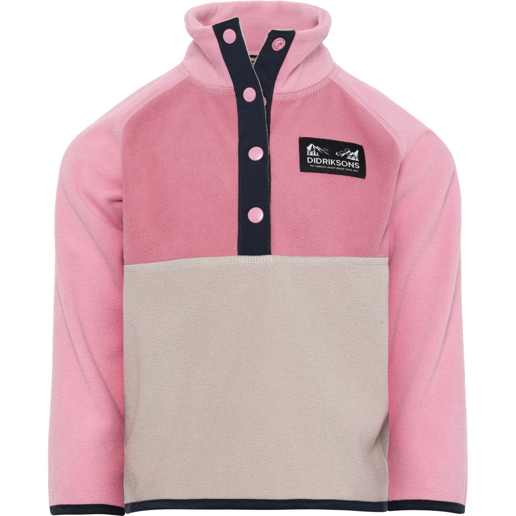 Didriksons Monte, Fleecepullover, Junior, rosa