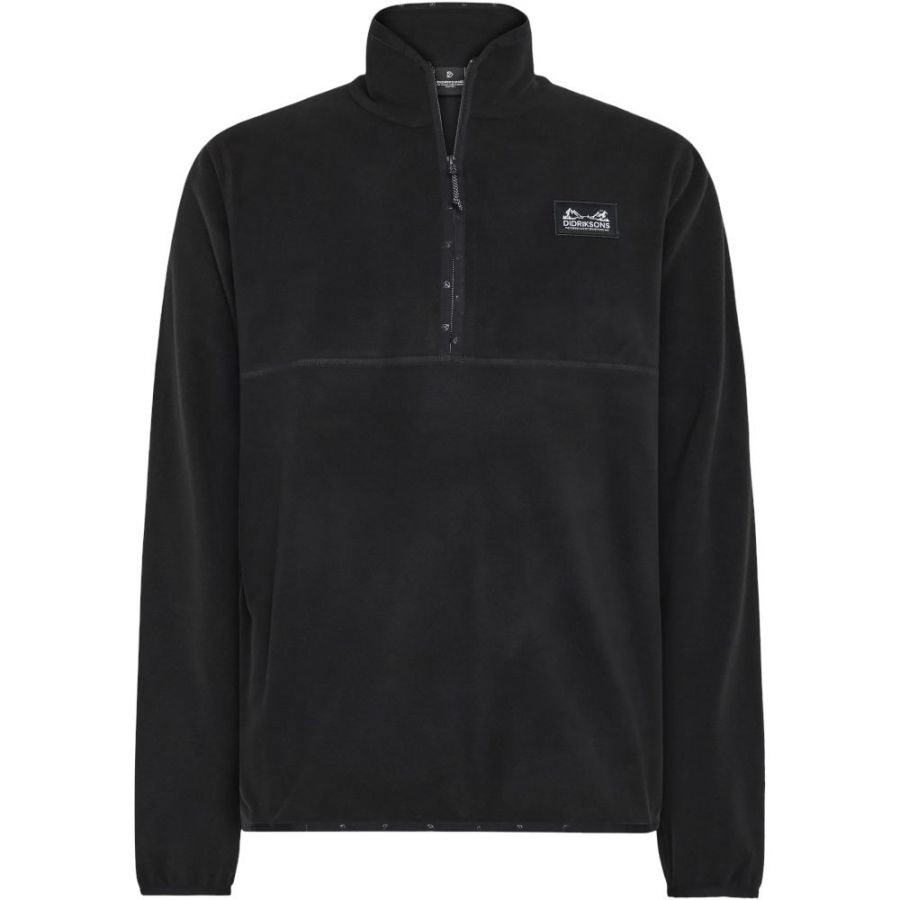 Didriksons Vito, Fleecepullover, Herren, schwarz