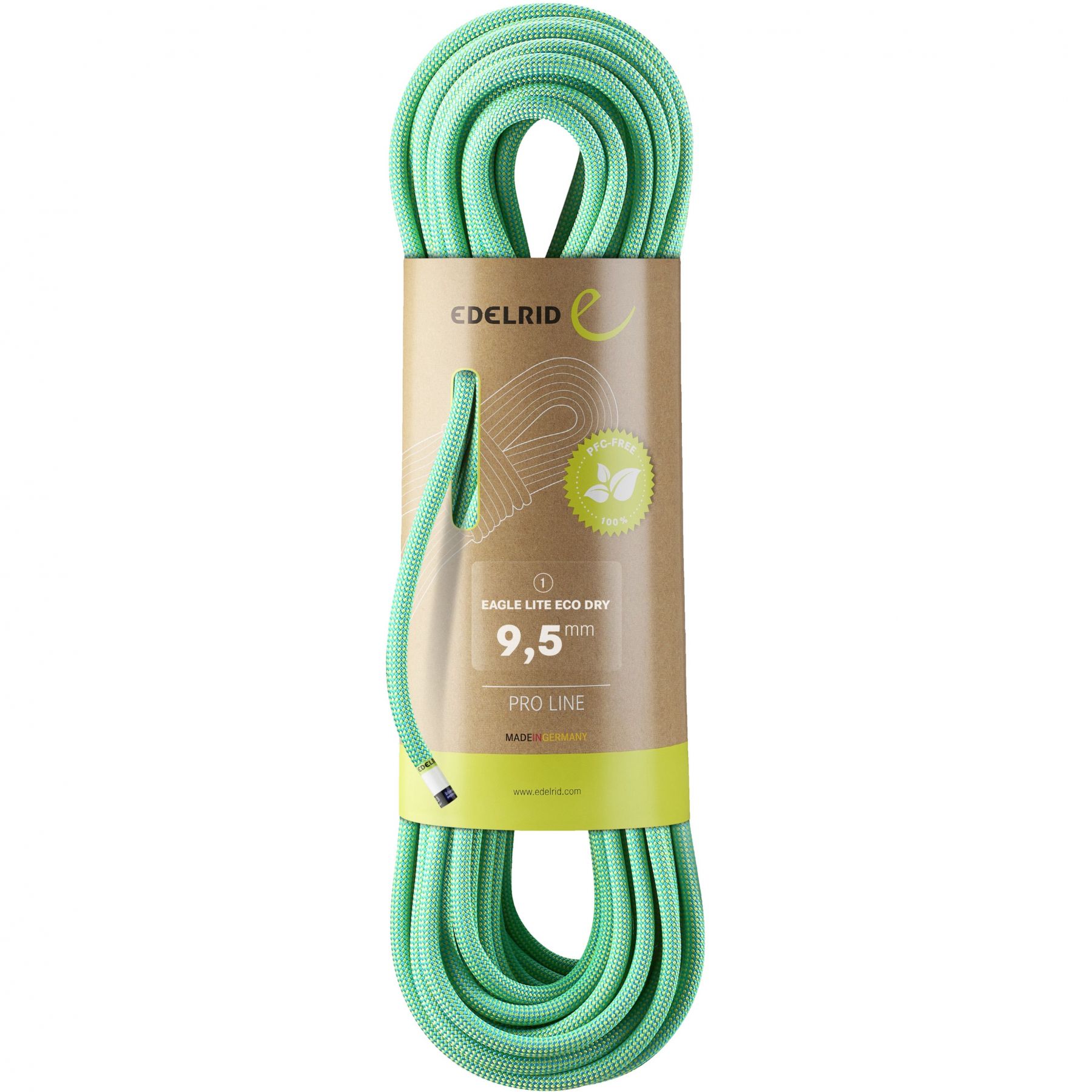 Edelrid Eagle Lite Eco Dry 9,5mm, Kletterseil, grün
