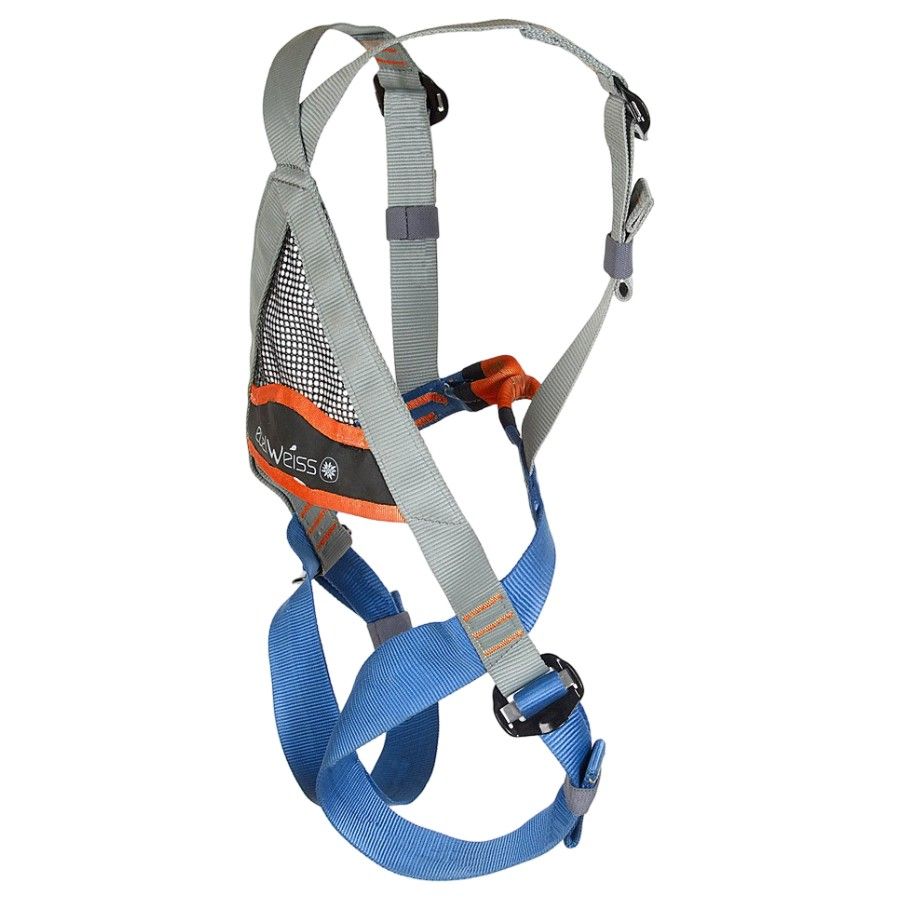 Edelweiss Harnais Spider Junior-2, Klettergurt, Silber/Blau