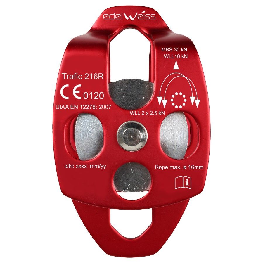 Edelweiss Poulie Simple Trafic 216R, Kletterausrüstung