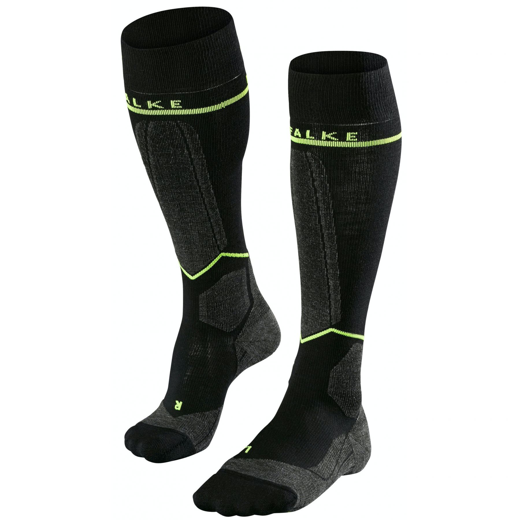 Falke SK Energizing, Skisocken, Herren, Black-Lightning