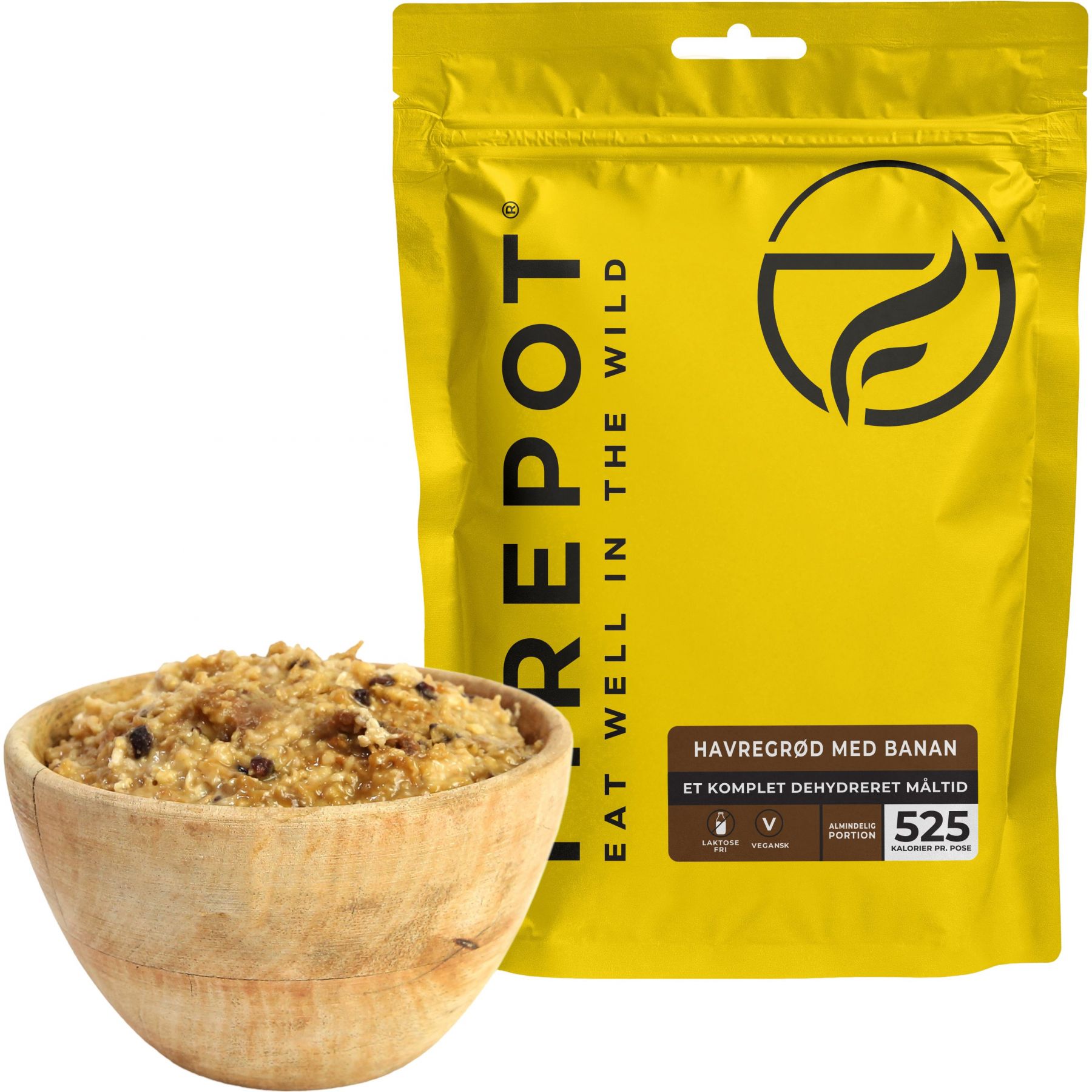 Firepot Haferbrei mit Banane, gefriergetrocknete Nahrung, Reg
