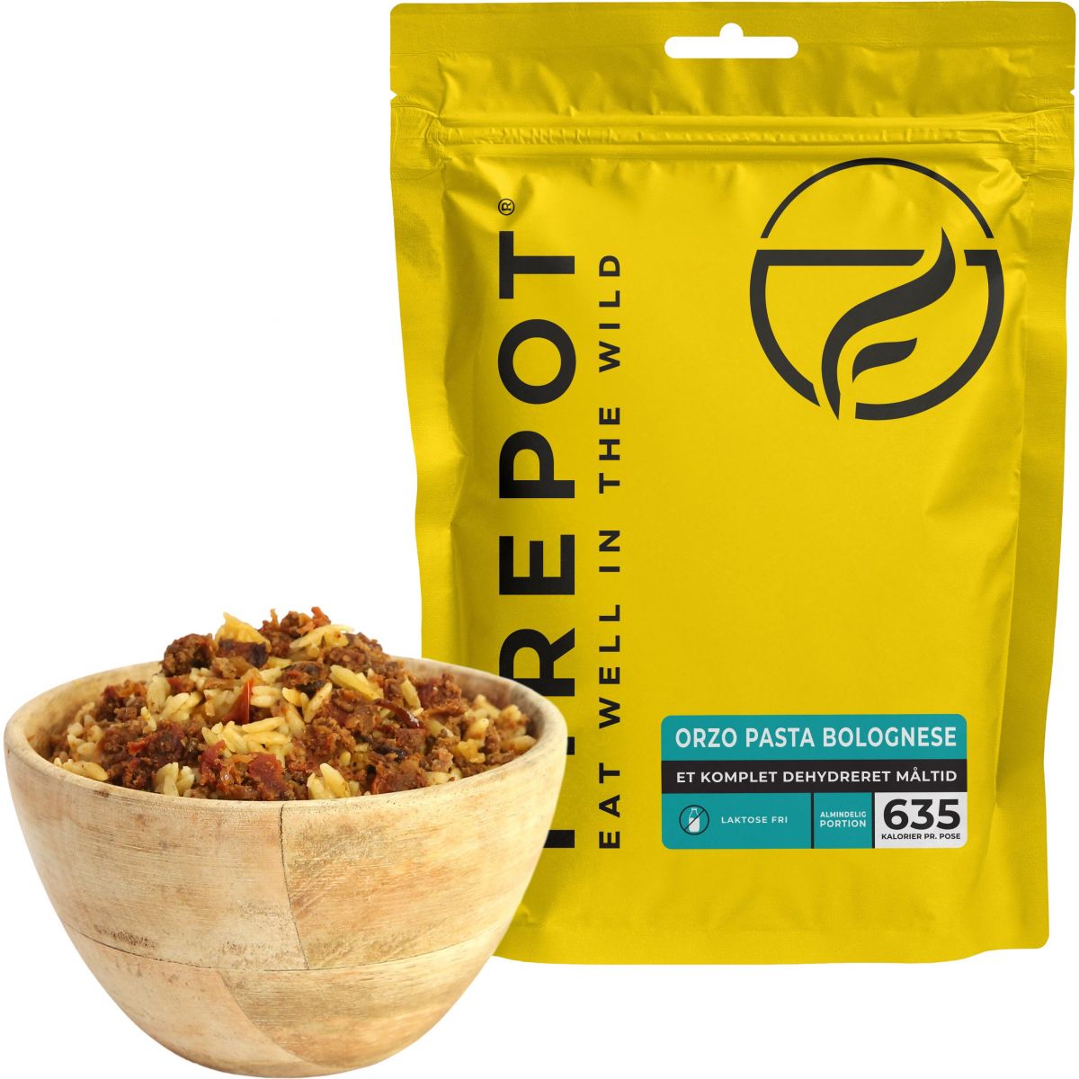 Firepot Orzo Pasta Bolognese, comida liofilizada, Reg