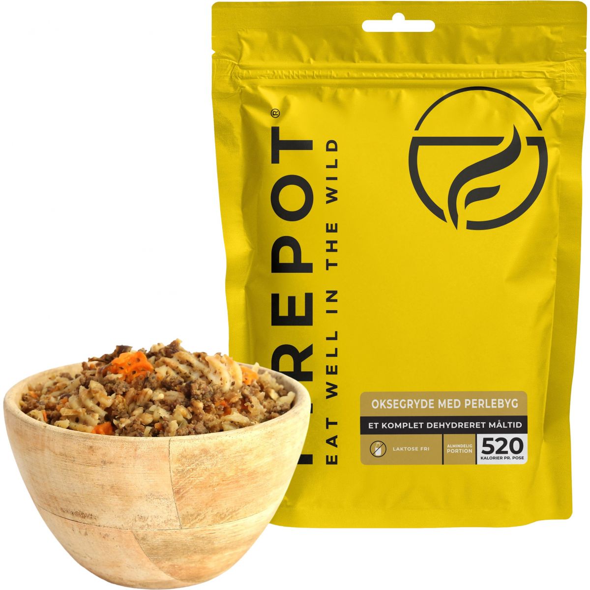 Firepot Guiso de Res con Cebada Perlada, comida liofilizada, Reg