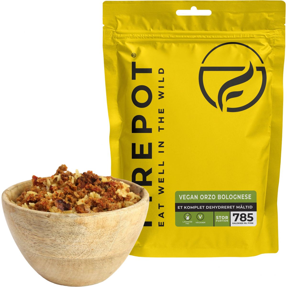 Firepot Orzo Boloñesa Vegana, comida liofilizada, XL
