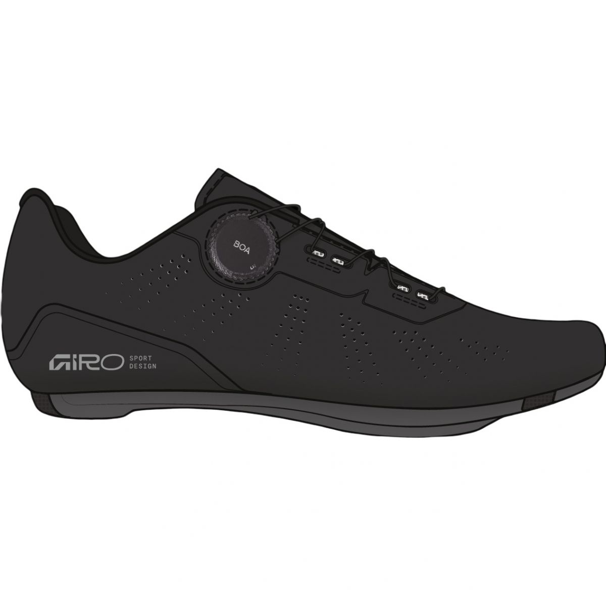 Giro Cadet II, Fahrradschuhe, schwarz