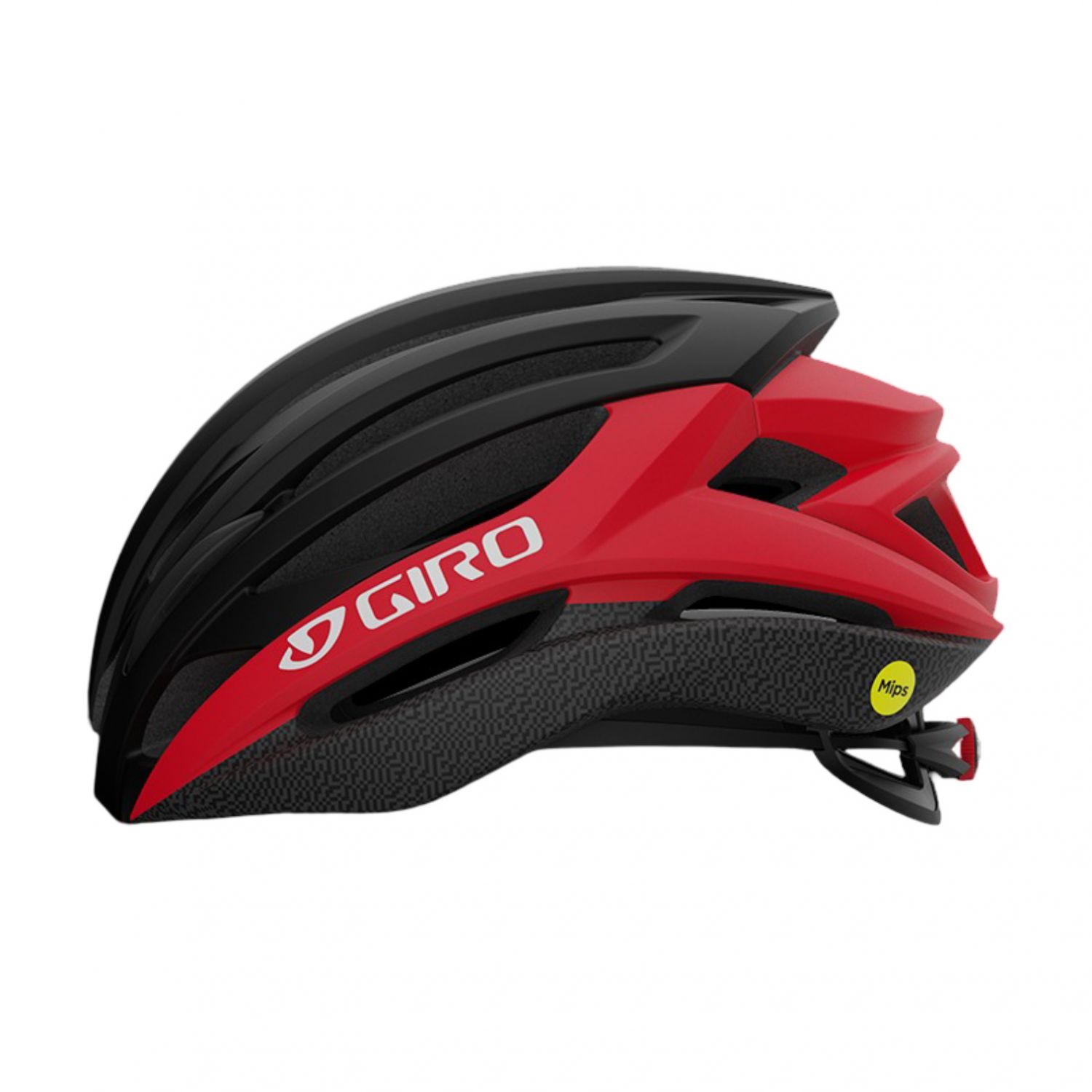 Syntax MIPS Helm Schwarz Rot 51-55cm - Belüftet und Leicht mit MIPS