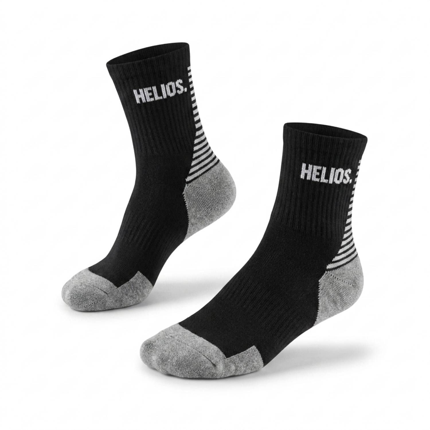 HELIOS Coolmax, Laufsocken, 2 Paar, schwarz