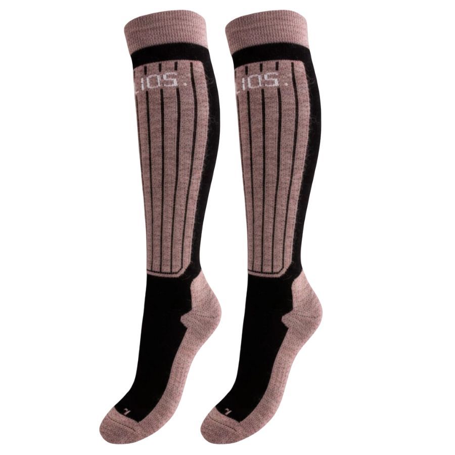 Helios Merino One 60, Skisocken, 2 Paar, pink