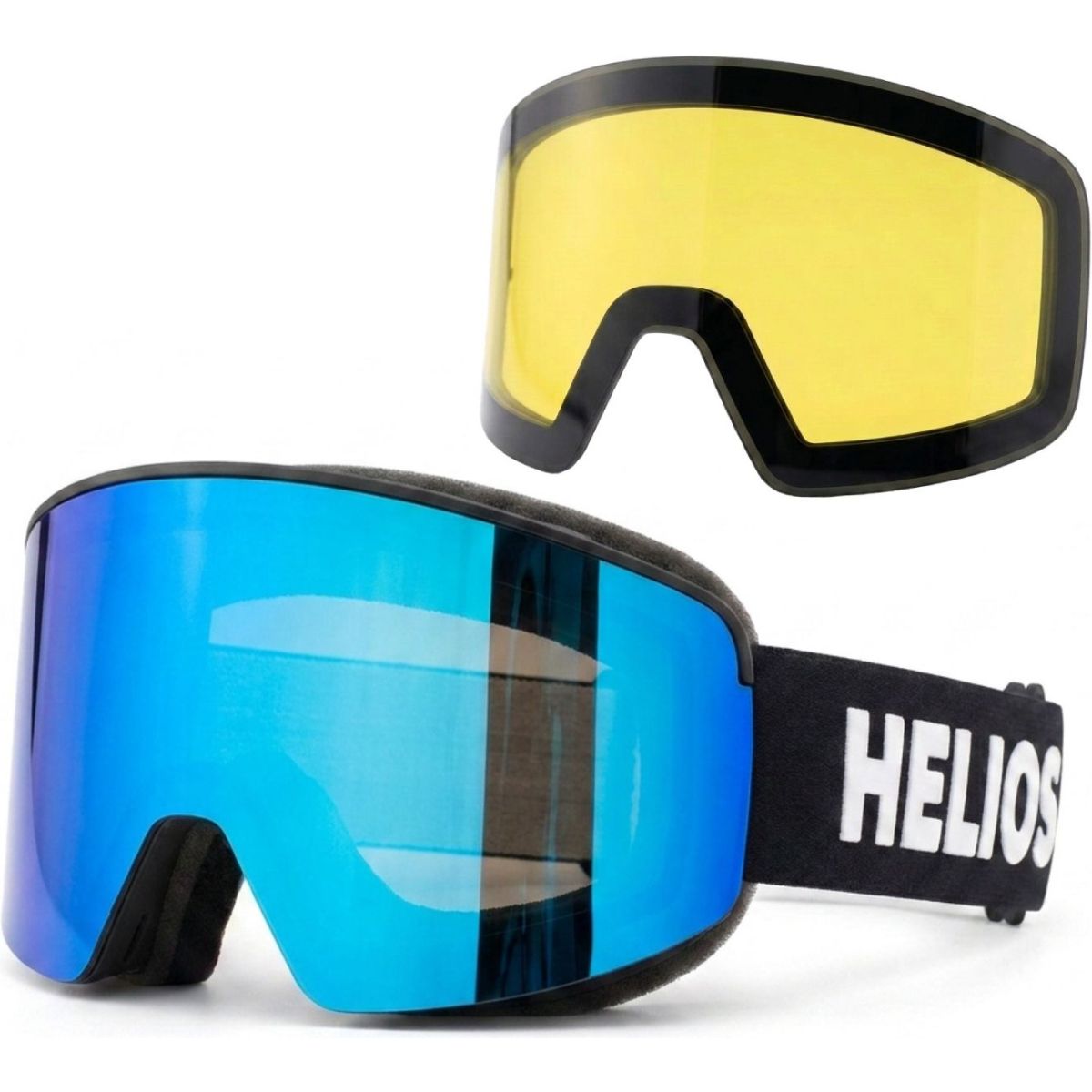 Helios View Magnet, Skibrille, blau/schwarz