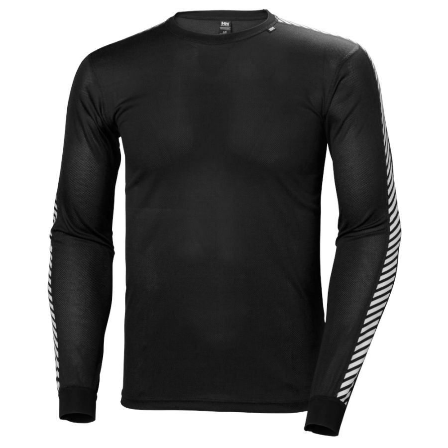Helly Hansen Dry Stripe Crew, Herren, schwarz