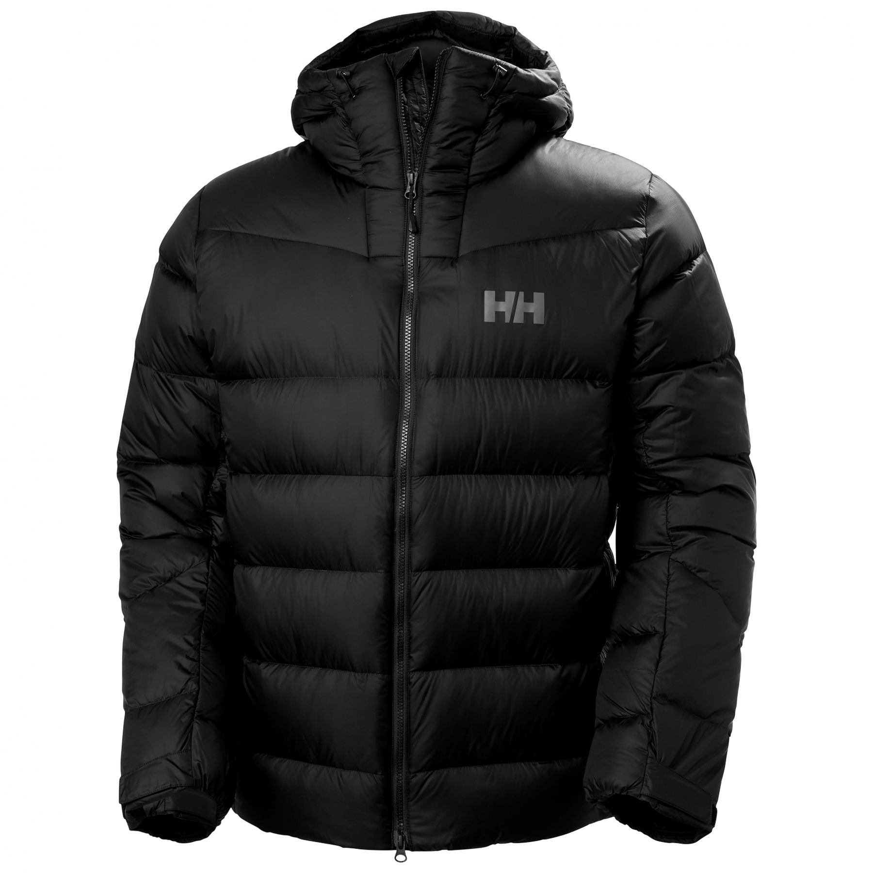 Helly-Hansen Herren Glacier Daunenjacke – 800FP hydrophobe Allied Down, PrimaLoft Isolierung, YKK-Reißverschluss, verstellbare Kapuze, 990 Schwarz, XX-Large
