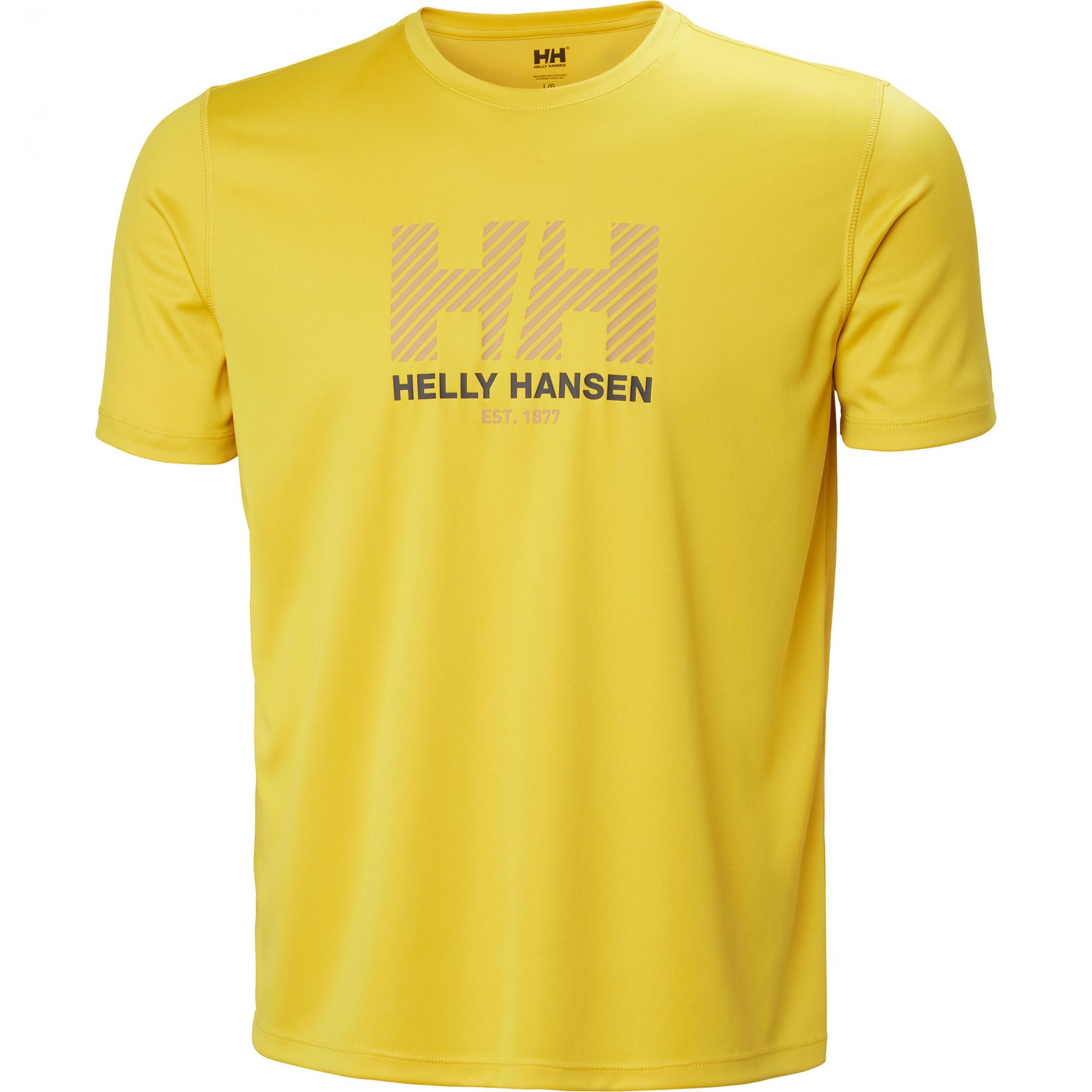 Helly Hansen HH Tech Graphic T-Shirt 2.0, Herren, gelb